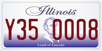 IL license plate Y350008