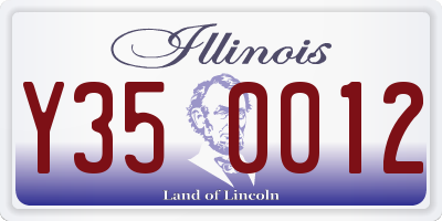 IL license plate Y350012