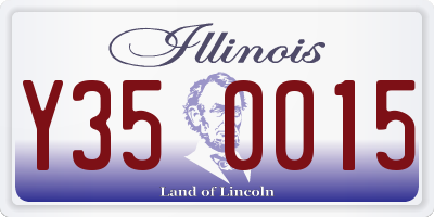IL license plate Y350015