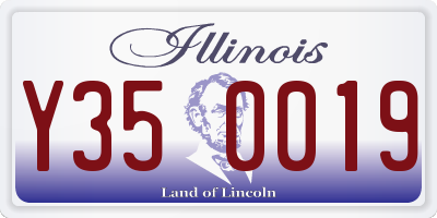 IL license plate Y350019