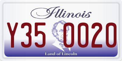 IL license plate Y350020
