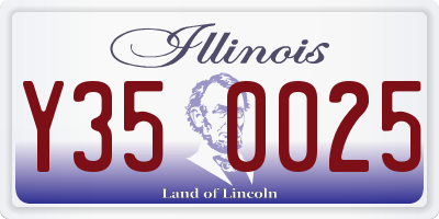 IL license plate Y350025