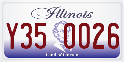 IL license plate Y350026