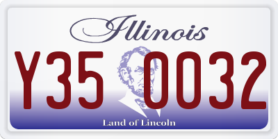 IL license plate Y350032