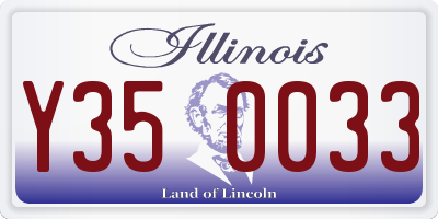 IL license plate Y350033