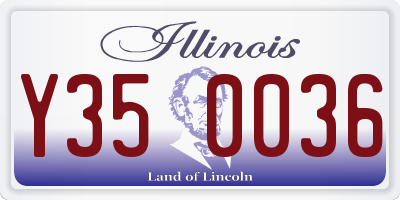 IL license plate Y350036