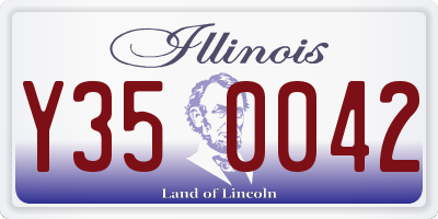 IL license plate Y350042