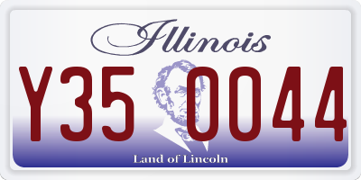 IL license plate Y350044