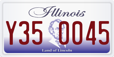 IL license plate Y350045