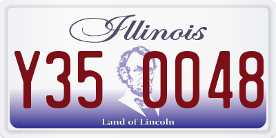 IL license plate Y350048