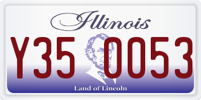 IL license plate Y350053