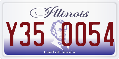 IL license plate Y350054