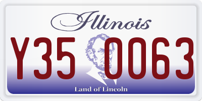 IL license plate Y350063