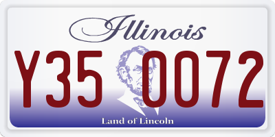 IL license plate Y350072