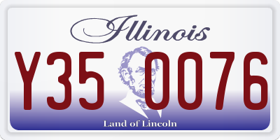 IL license plate Y350076