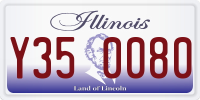 IL license plate Y350080