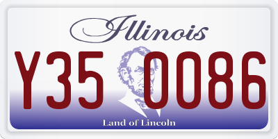 IL license plate Y350086