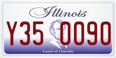 IL license plate Y350090
