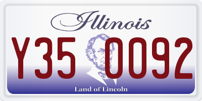 IL license plate Y350092