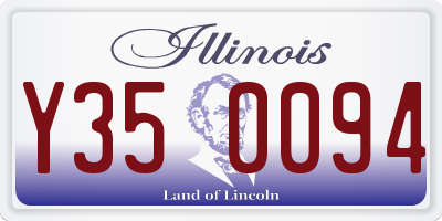IL license plate Y350094