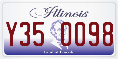 IL license plate Y350098