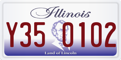 IL license plate Y350102