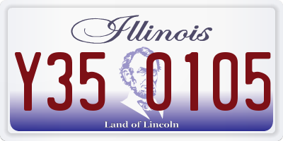 IL license plate Y350105