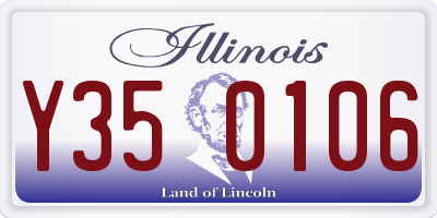 IL license plate Y350106