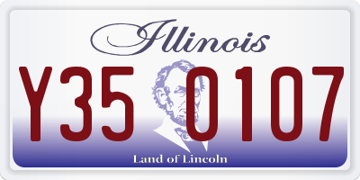 IL license plate Y350107