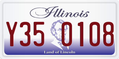 IL license plate Y350108