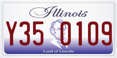 IL license plate Y350109