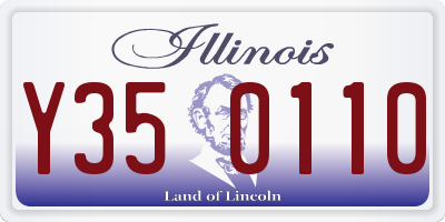 IL license plate Y350110