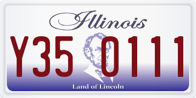 IL license plate Y350111
