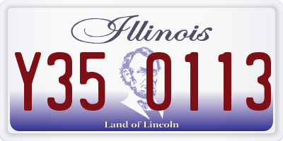 IL license plate Y350113