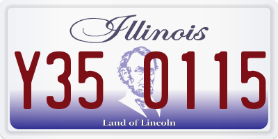 IL license plate Y350115