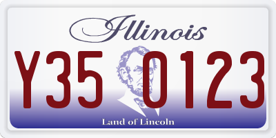 IL license plate Y350123