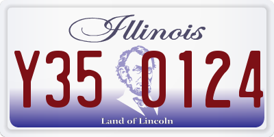 IL license plate Y350124