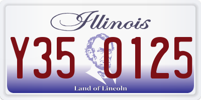 IL license plate Y350125