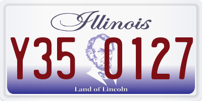 IL license plate Y350127