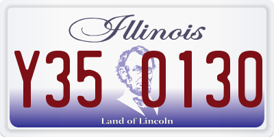 IL license plate Y350130