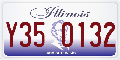 IL license plate Y350132
