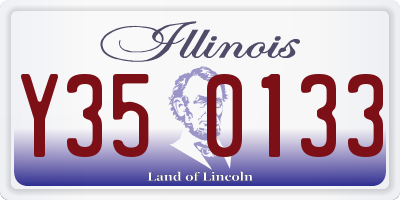 IL license plate Y350133