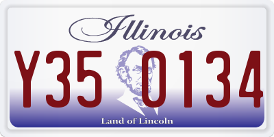 IL license plate Y350134