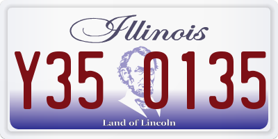 IL license plate Y350135