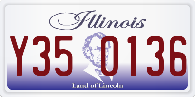 IL license plate Y350136