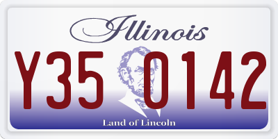 IL license plate Y350142