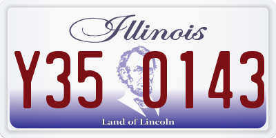 IL license plate Y350143