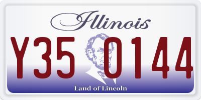 IL license plate Y350144