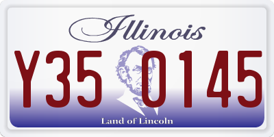 IL license plate Y350145