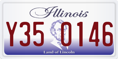 IL license plate Y350146